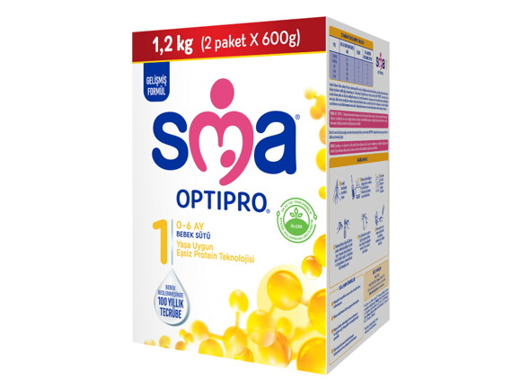 SMA® OPTIPRO® 1 1.2 Kg (2x600g) 0-6 Ay Bebek Sütü