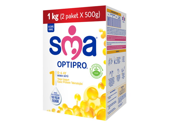 SMA® OPTIPRO® 1 1 Kg (2x500g) 0-6 Ay Bebek Sütü