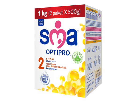 SMA® OPTIPRO® 2 1kg (2x500g) 6-12 Ay Devam Sütü