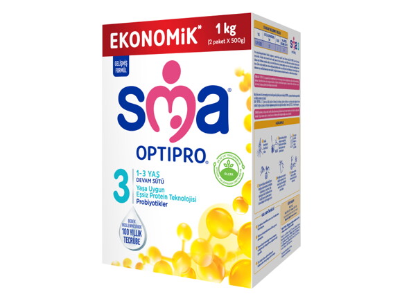 SMA® OPTIPRO® 3 1 Kg (2x500g) 1-3 Yaş Devam Sütü