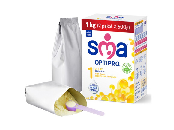 SMA® OPTIPRO® 1 1 Kg (2x500g) 0-6 Ay Bebek Sütü