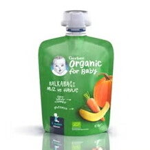 Gerber Organik Muzlu Havuçlu Bal Kabağı Püresi 90g