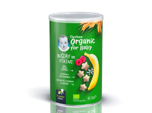 Gerber Organik Pirinçli, Buğdaylı, Muzlu Ve Ahududulu Bebek Ve Küçük Çocuk Atıştırmalığı 35g Gerber Organik Pirinçli, Buğdaylı, Muzlu Ve Ahududulu Bebek Ve Küçük Çocuk Atıştırmalığı 35g