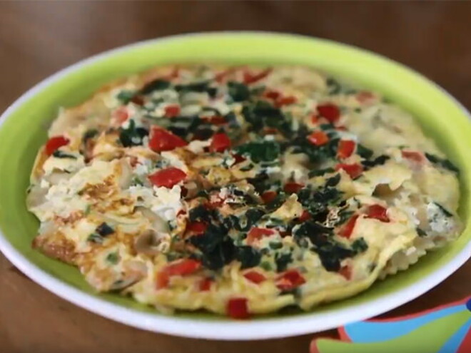 pizza omlet tarifi