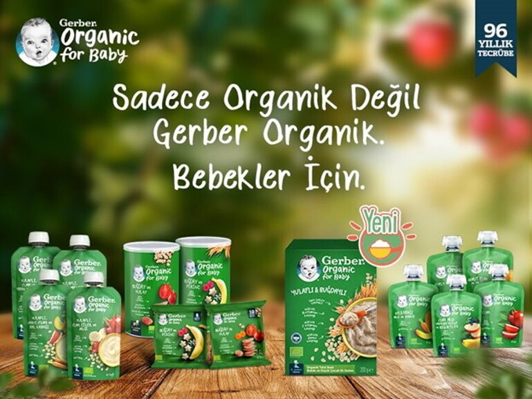 Sadece Organik Değil Gerber Organik. Bebekler için.