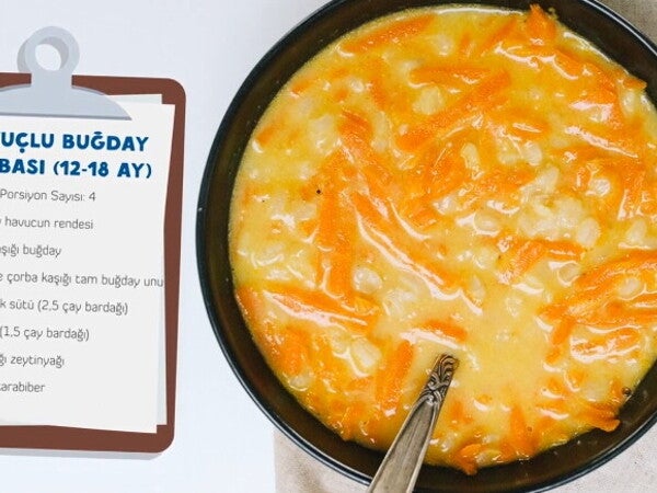 12-18 Aylık Bebeğe Buğday Çorbası Tarifi