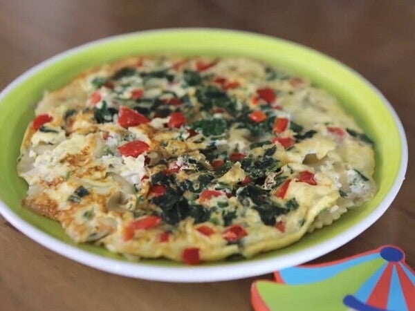 12 Aylık Bebekler için Pizza Omlet Tarifi