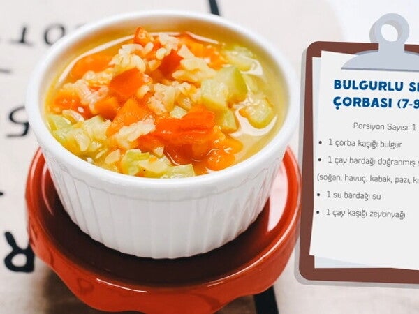 Bebeklere Bulgurlu Sebze Çorbası Tarifi